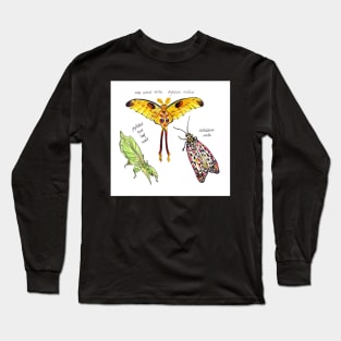 Bugs Trio colouring pencil and pen illustration Long Sleeve T-Shirt